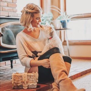 She & Sky Super Comfy Striped Sweater